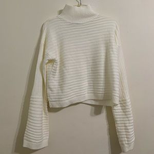White turtle neck